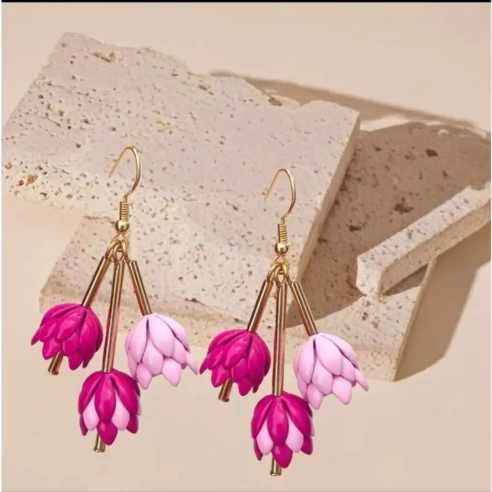 Flower Drop Earrings